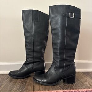 Vintage Black Knee-high Boots